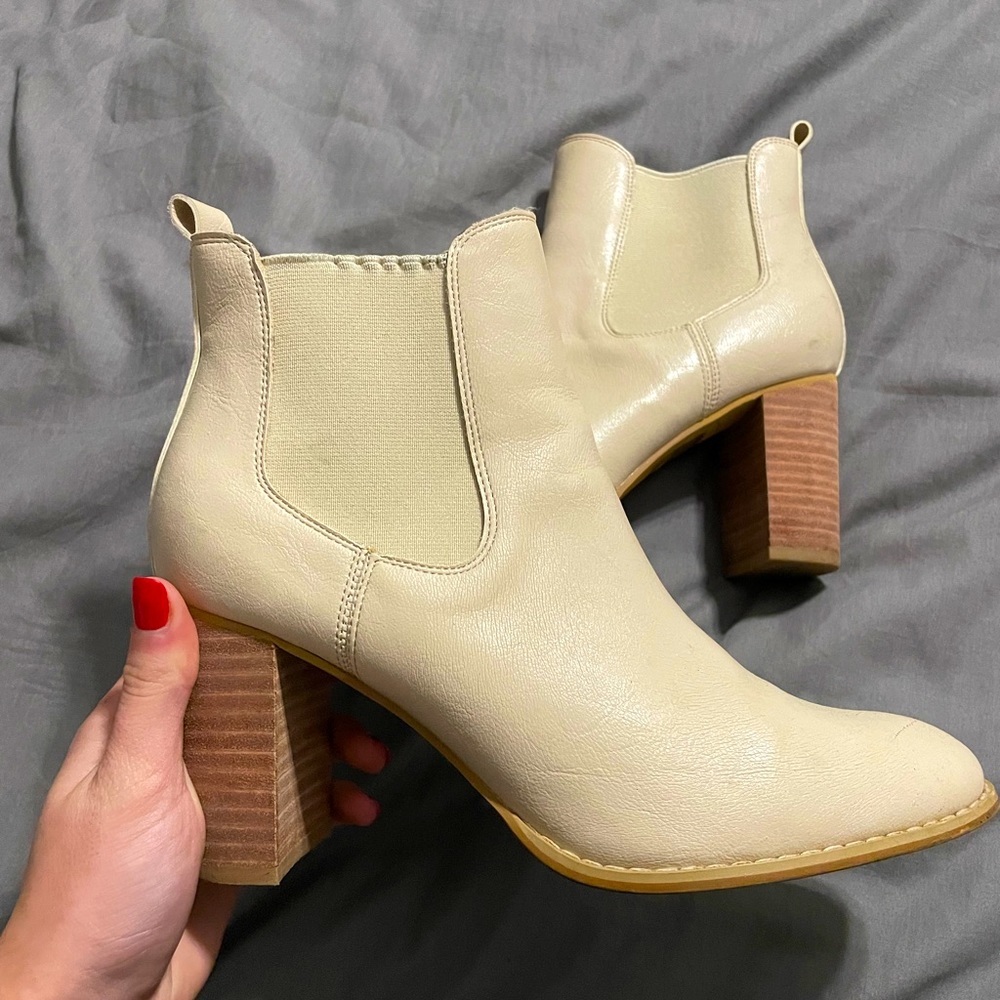 tan booties
